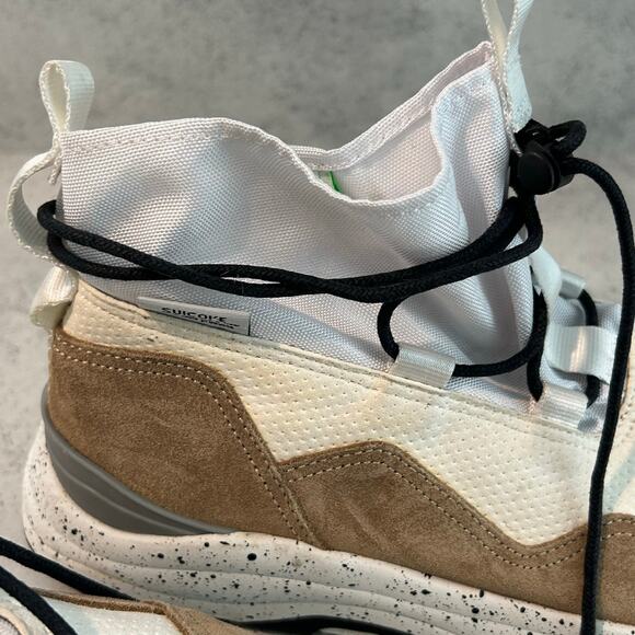 Suicoke Boots Sz 8 ROBBS-ab Suede Tech Hiking Sneaker Boot White Beige Street - Picture 8 of 14
